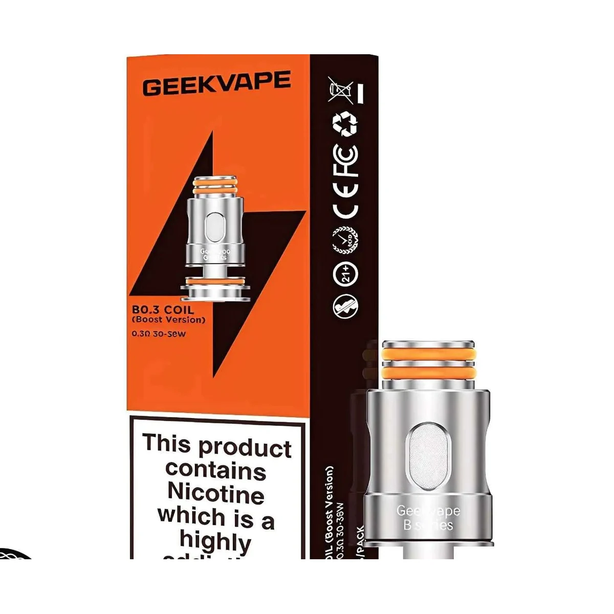 GeekVape Aegis Boost B-Series Replacement Coils 5-Pack