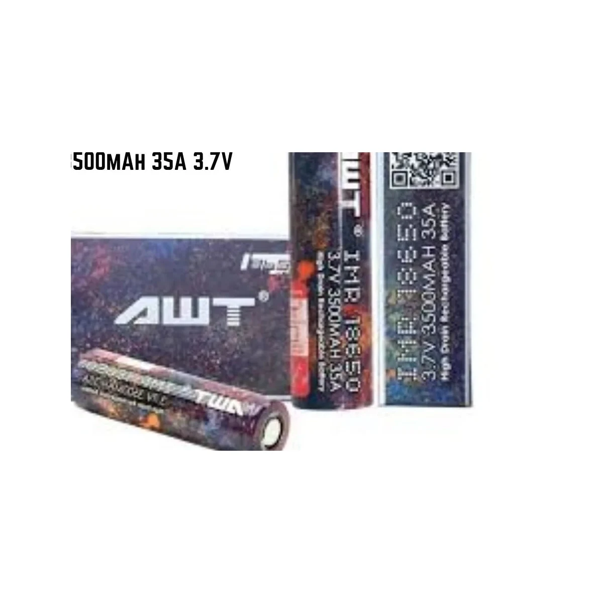 AWT 18650 3500mAh IMR Vape Battery Flat-Top Cell