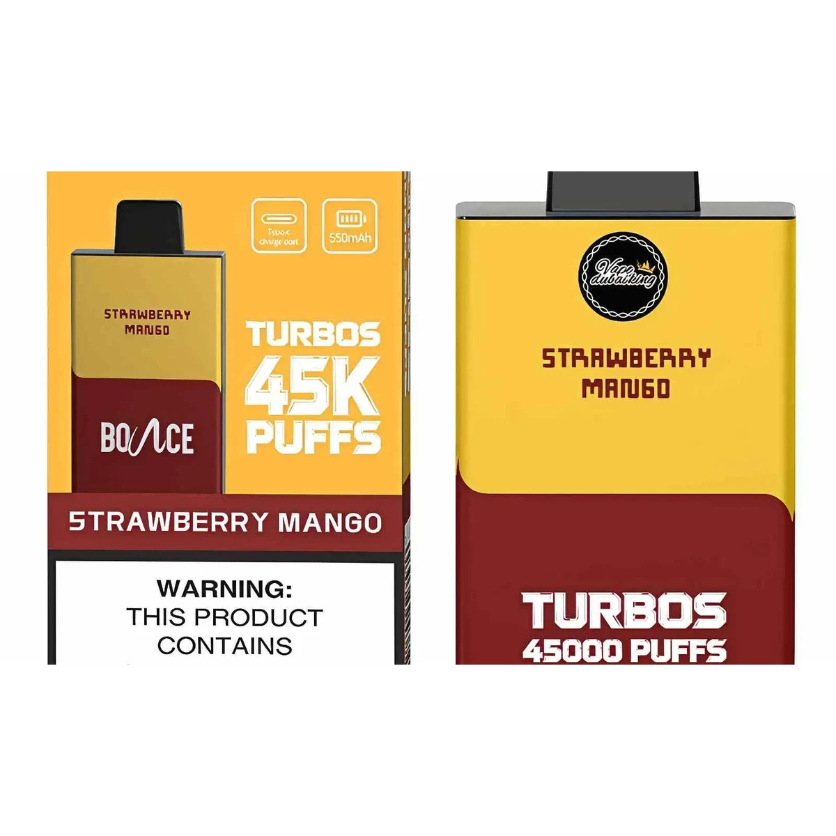 Bounce Turbos 45000 Puffs Disposable Vape 20mg