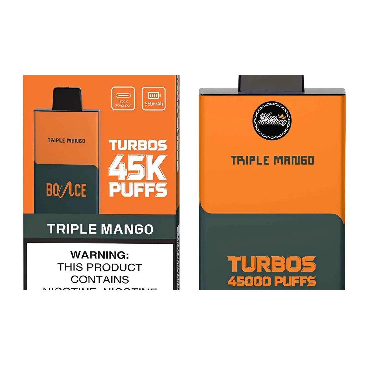 Bounce Turbos 45000 Puffs Disposable Vape 20mg