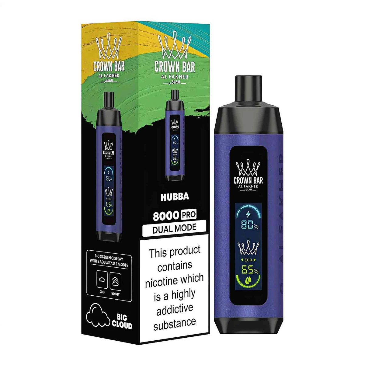 Al Fakher Crown Bar 8000 Puffs Disposable Shisha Vape