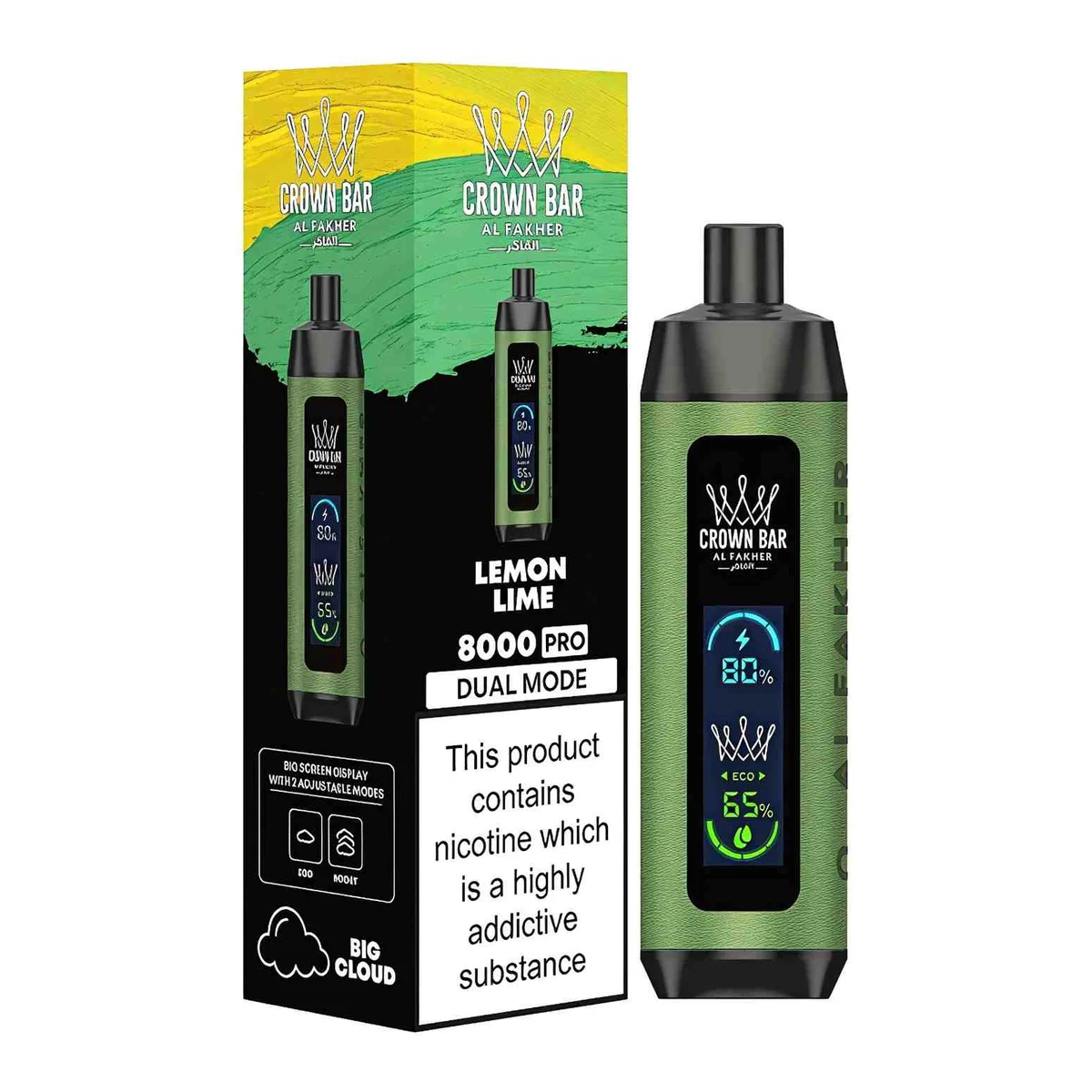Al Fakher Crown Bar 8000 Puffs Disposable Shisha Vape