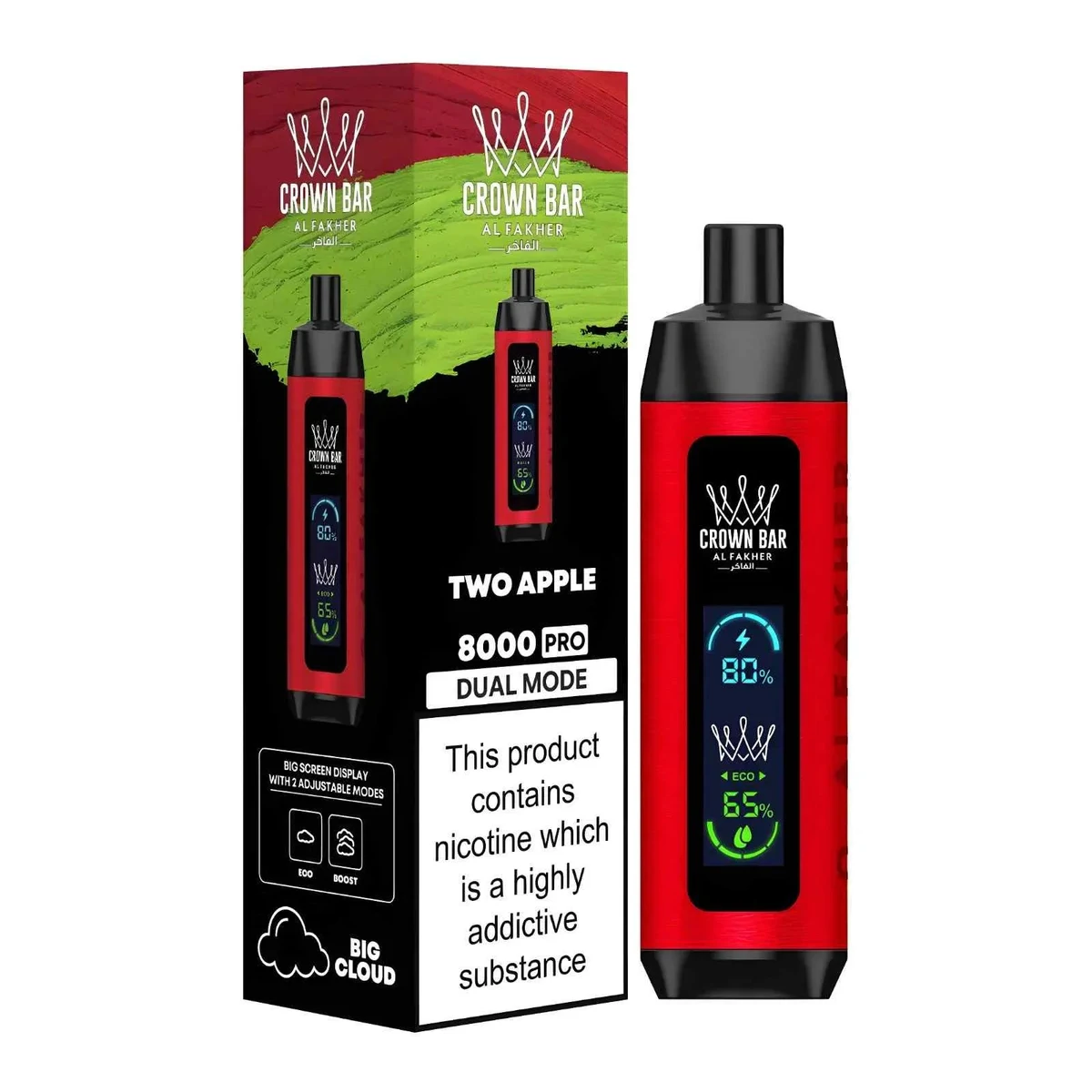 Al Fakher Crown Bar 8000 Puffs Disposable Shisha Vape