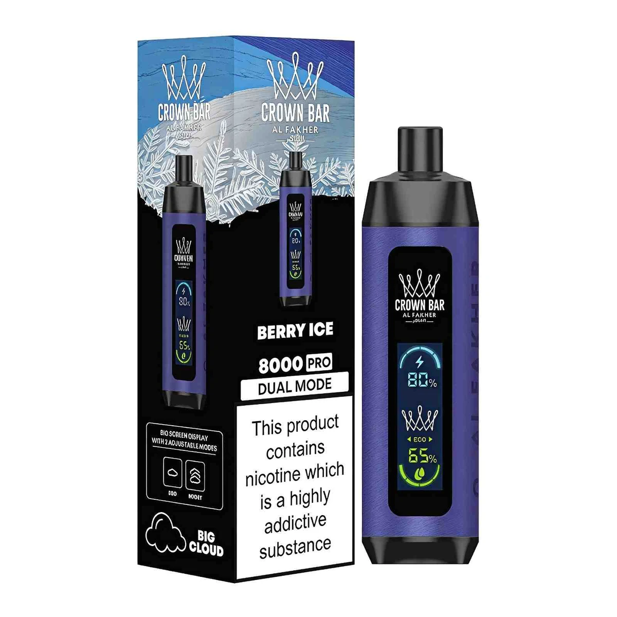 Al Fakher Crown Bar 8000 Puffs Disposable Shisha Vape