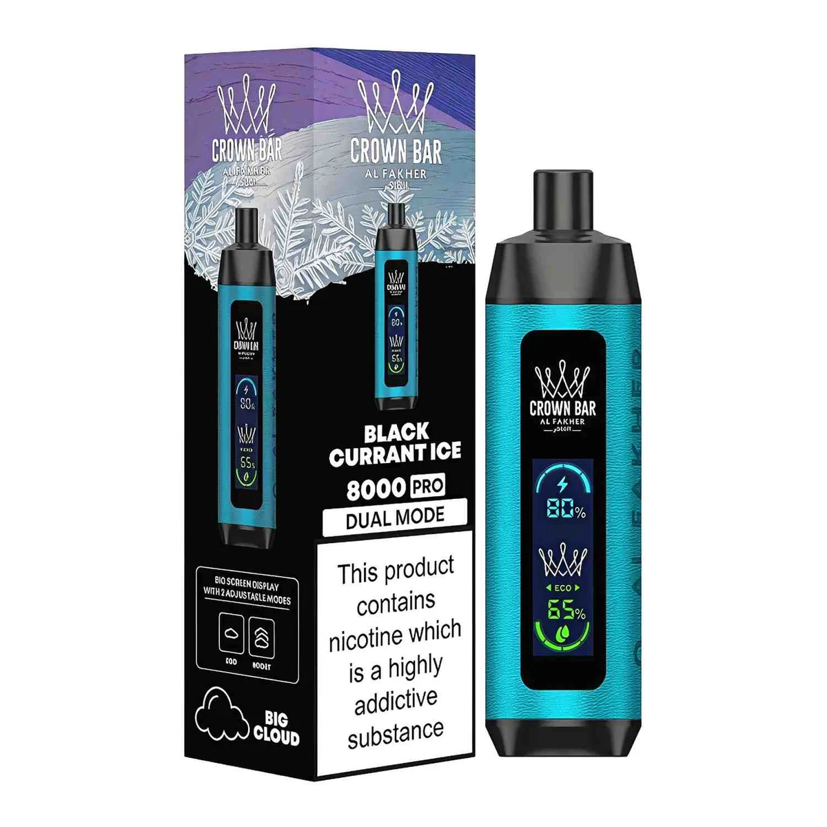 Al Fakher Crown Bar 8000 Puffs Disposable Shisha Vape