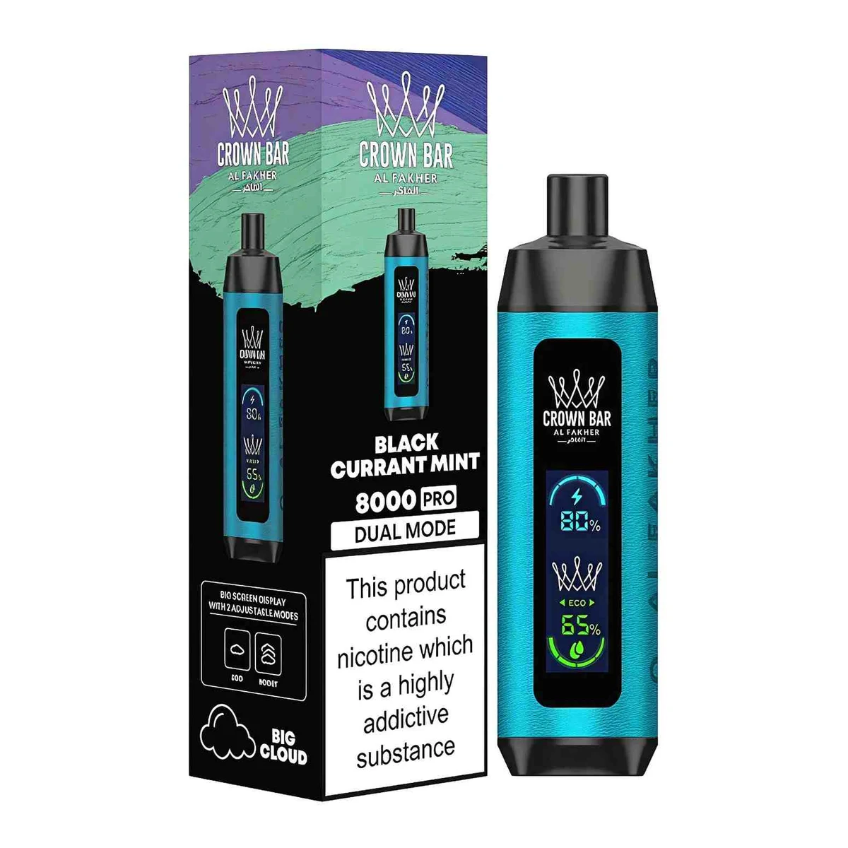 Al Fakher Crown Bar 8000 Puffs Disposable Shisha Vape