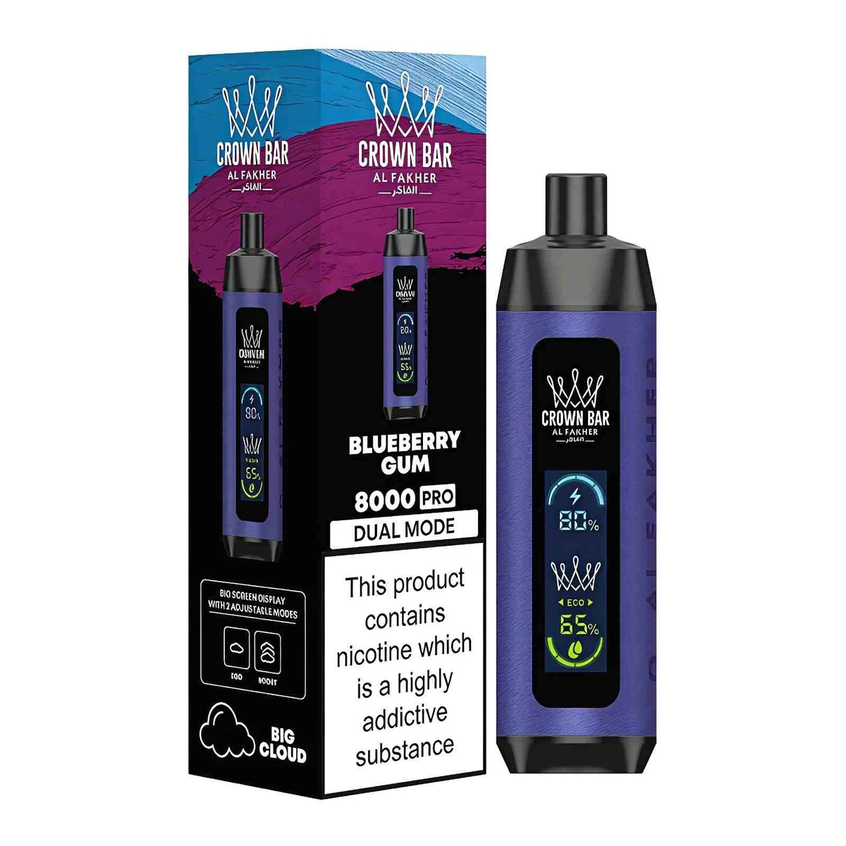 Al Fakher Crown Bar 8000 Puffs Disposable Shisha Vape