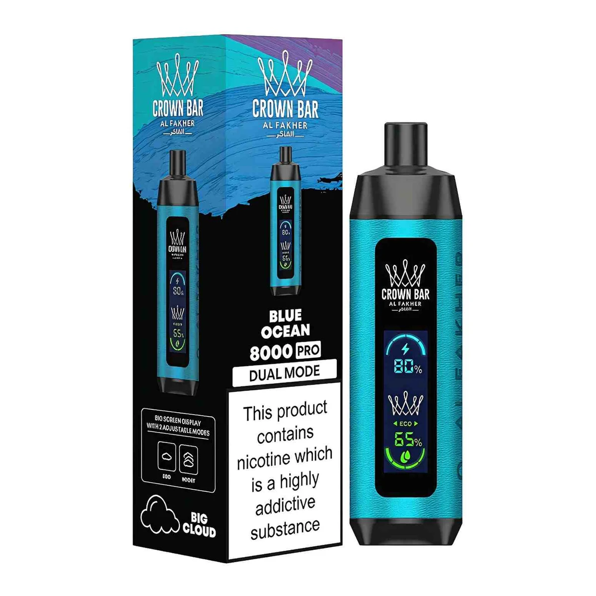 Al Fakher Crown Bar 8000 Puffs Disposable Shisha Vape
