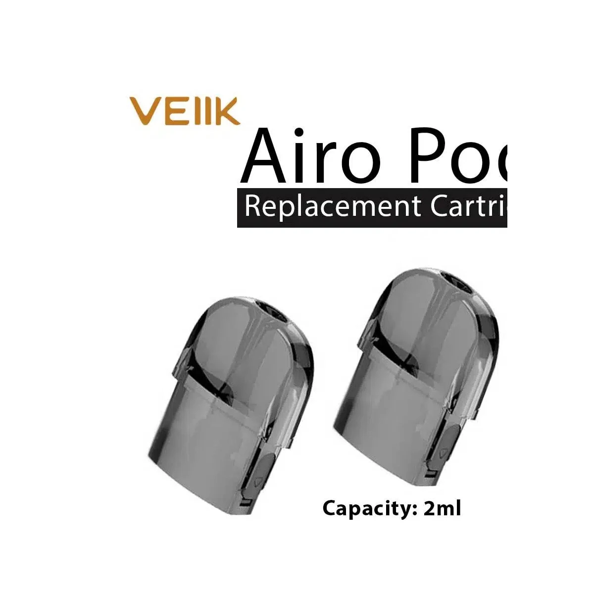 VEIIK Airo Pod Cartridge 2ml - Replacement MTL Pods 2pcs