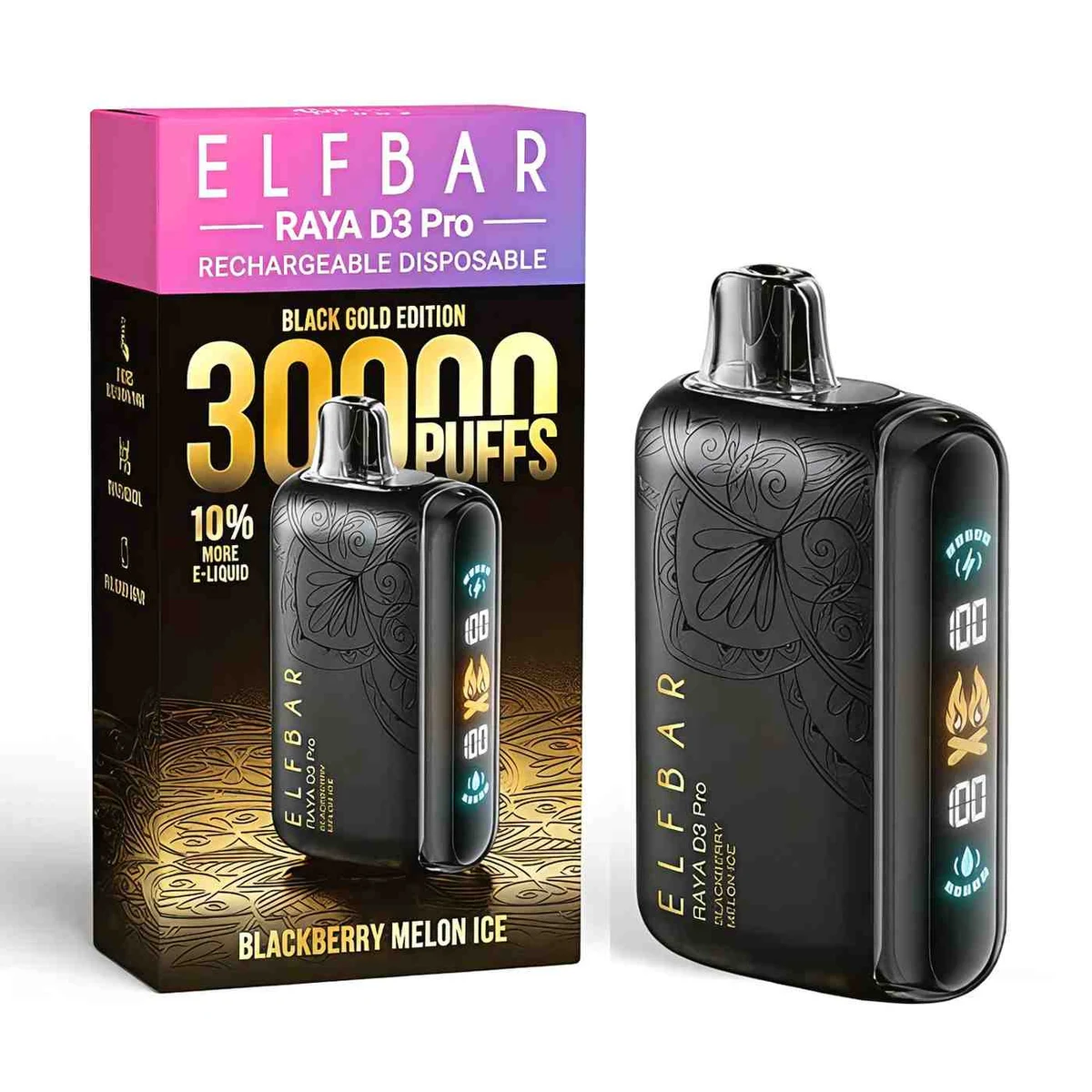 Elf Bar Raya D3 Pro 30000 Puffs Disposable Vape 50mg