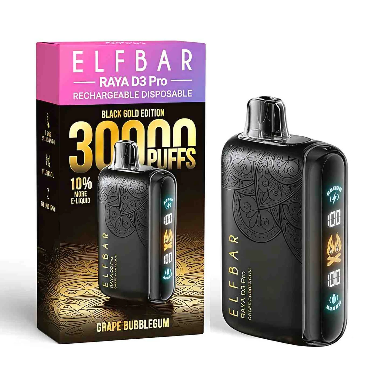 Elf Bar Raya D3 Pro 30000 Puffs Disposable Vape 50mg