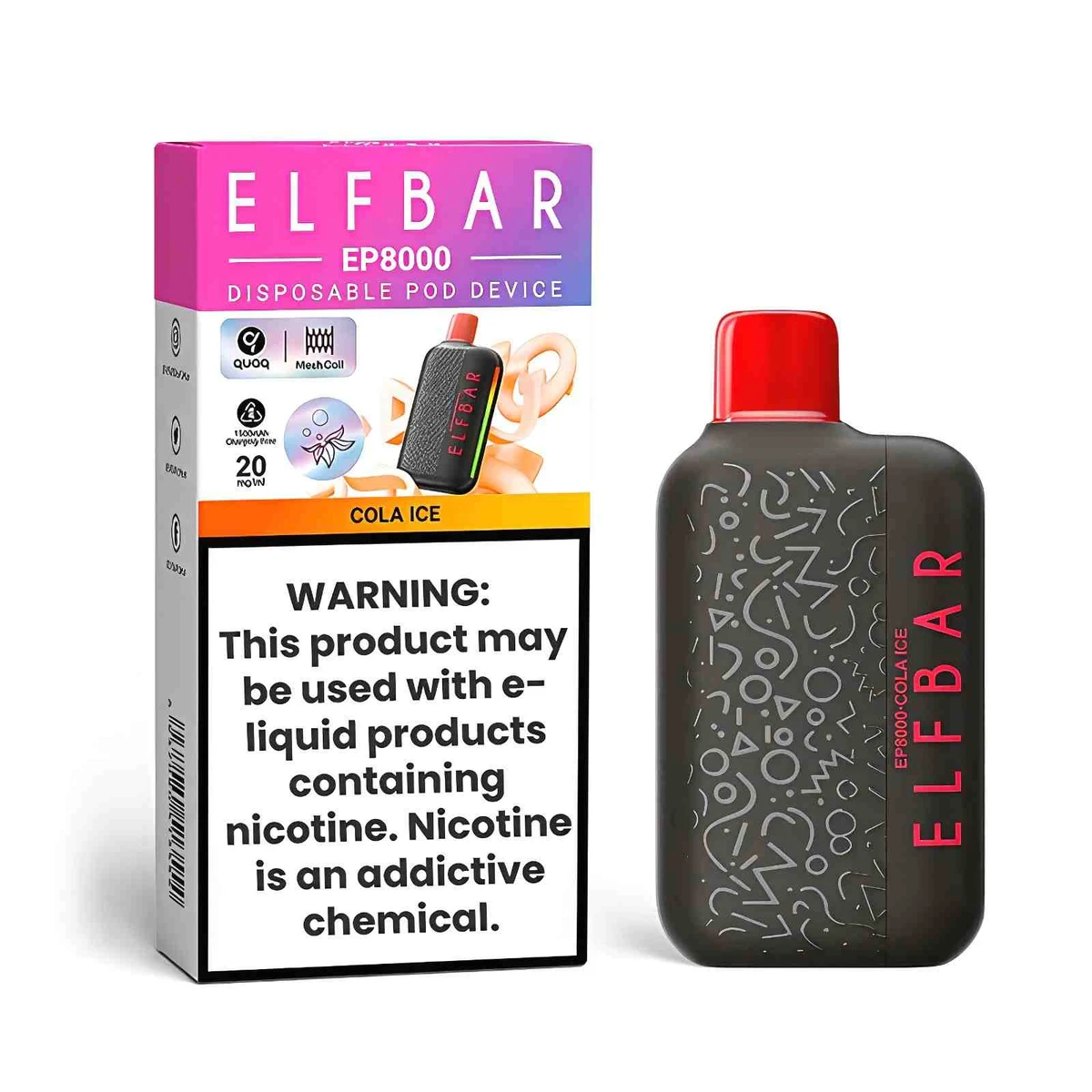 Elf Bar EP8000 Disposable Vape 8000 Puffs 20mg