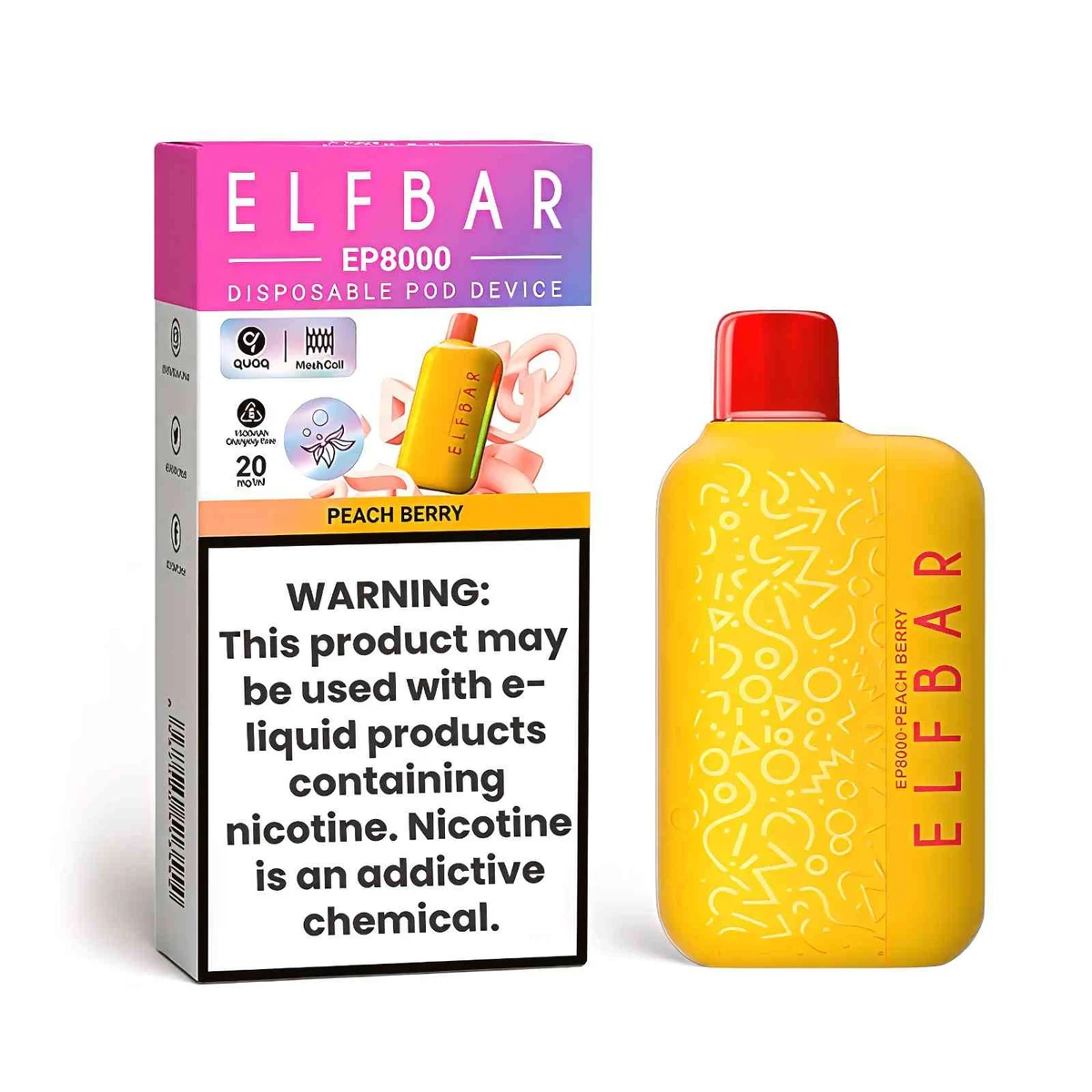 Elf Bar EP8000 Disposable Vape 8000 Puffs 20mg