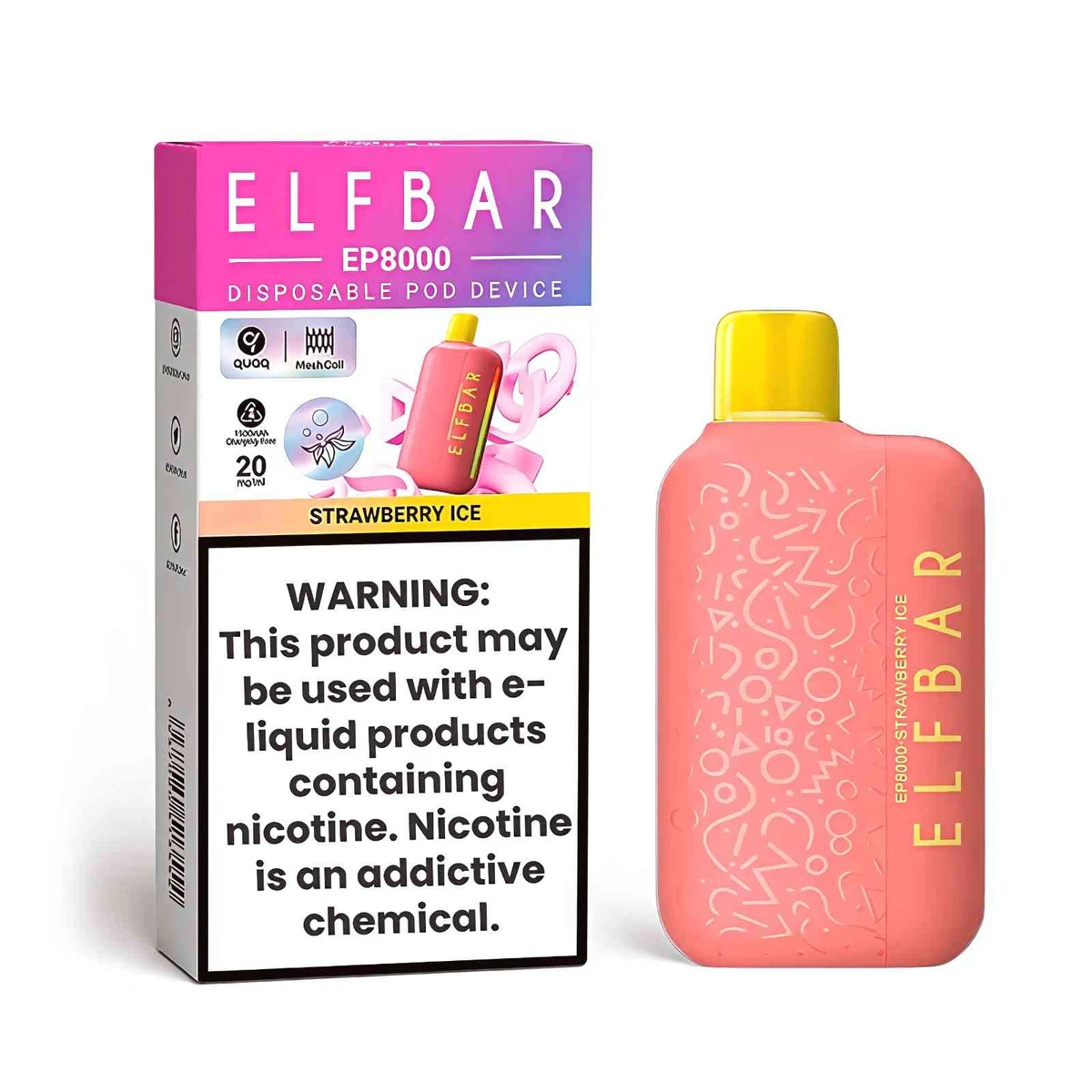 Elf Bar EP8000 Disposable Vape 8000 Puffs 20mg