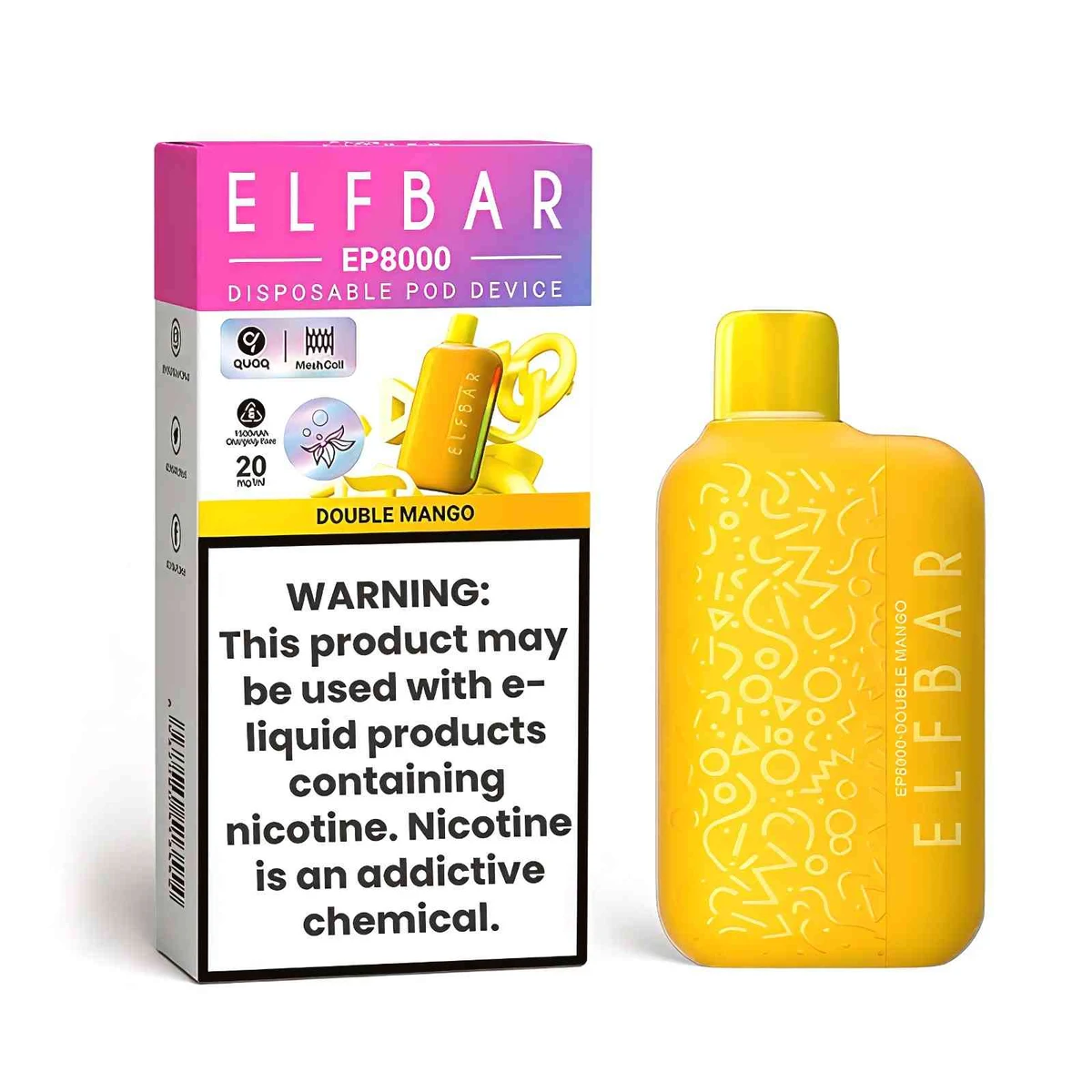 Elf Bar EP8000 Disposable Vape 8000 Puffs 20mg
