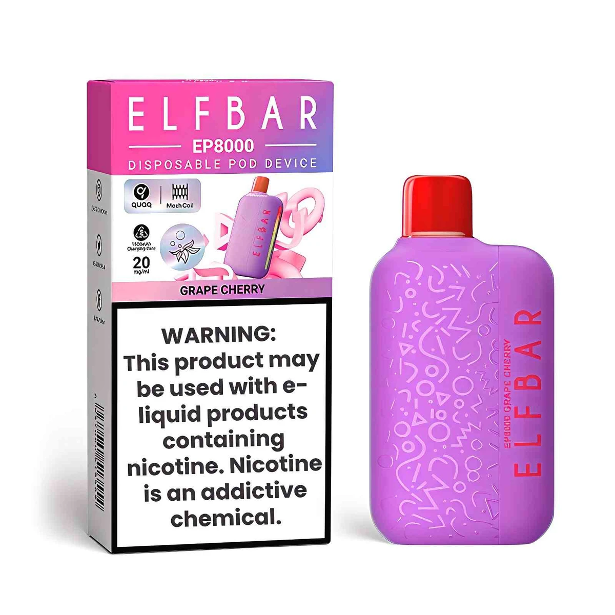 Elf Bar EP8000 Disposable Vape 8000 Puffs 20mg
