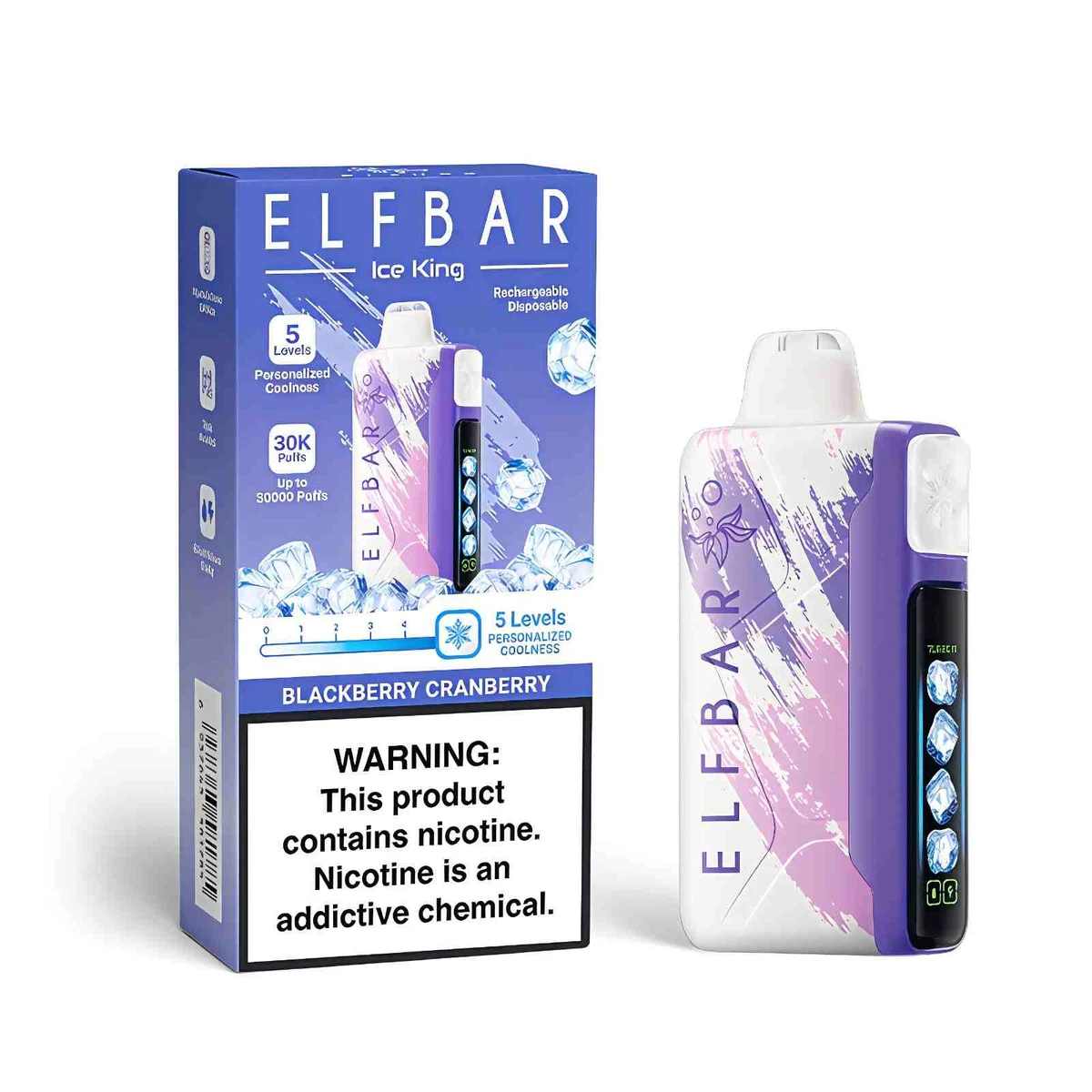 Elf Bar Ice King 30000 Puffs Disposable Vape – 50mg