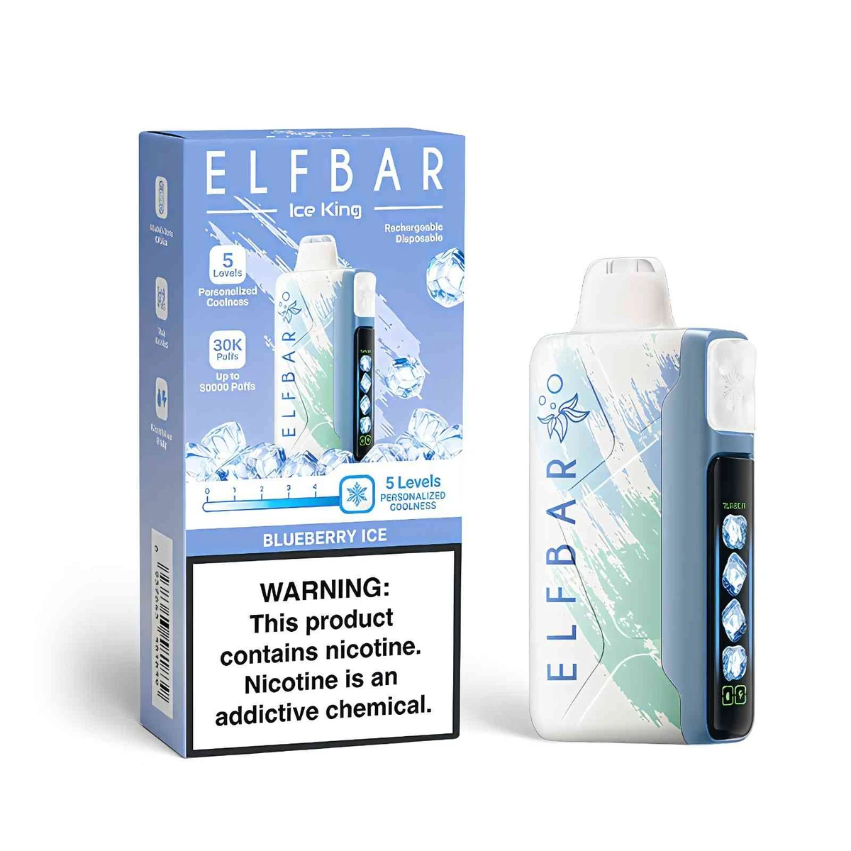 Elf Bar Ice King 30000 Puffs Disposable Vape – 50mg