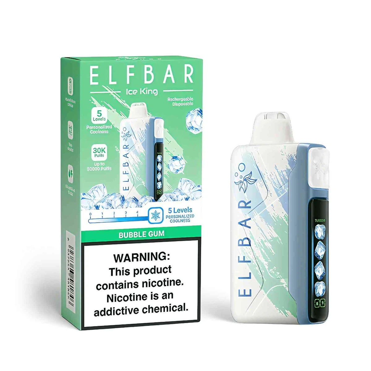 Elf Bar Ice King 30000 Puffs Disposable Vape – 50mg
