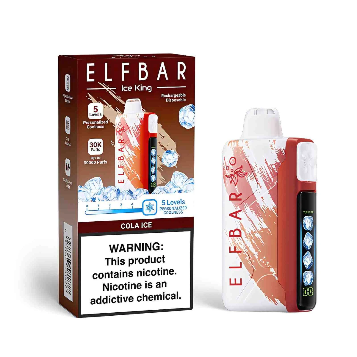 Elf Bar Ice King 30000 Puffs Disposable Vape – 50mg