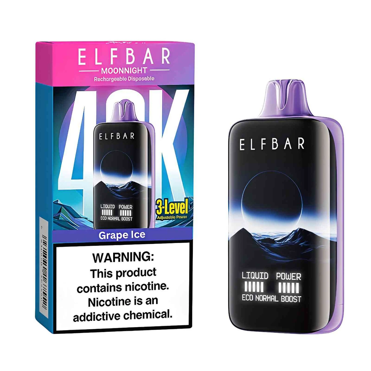 Elf Bar Moon Night 40000 Puffs Disposable Vape 50mg