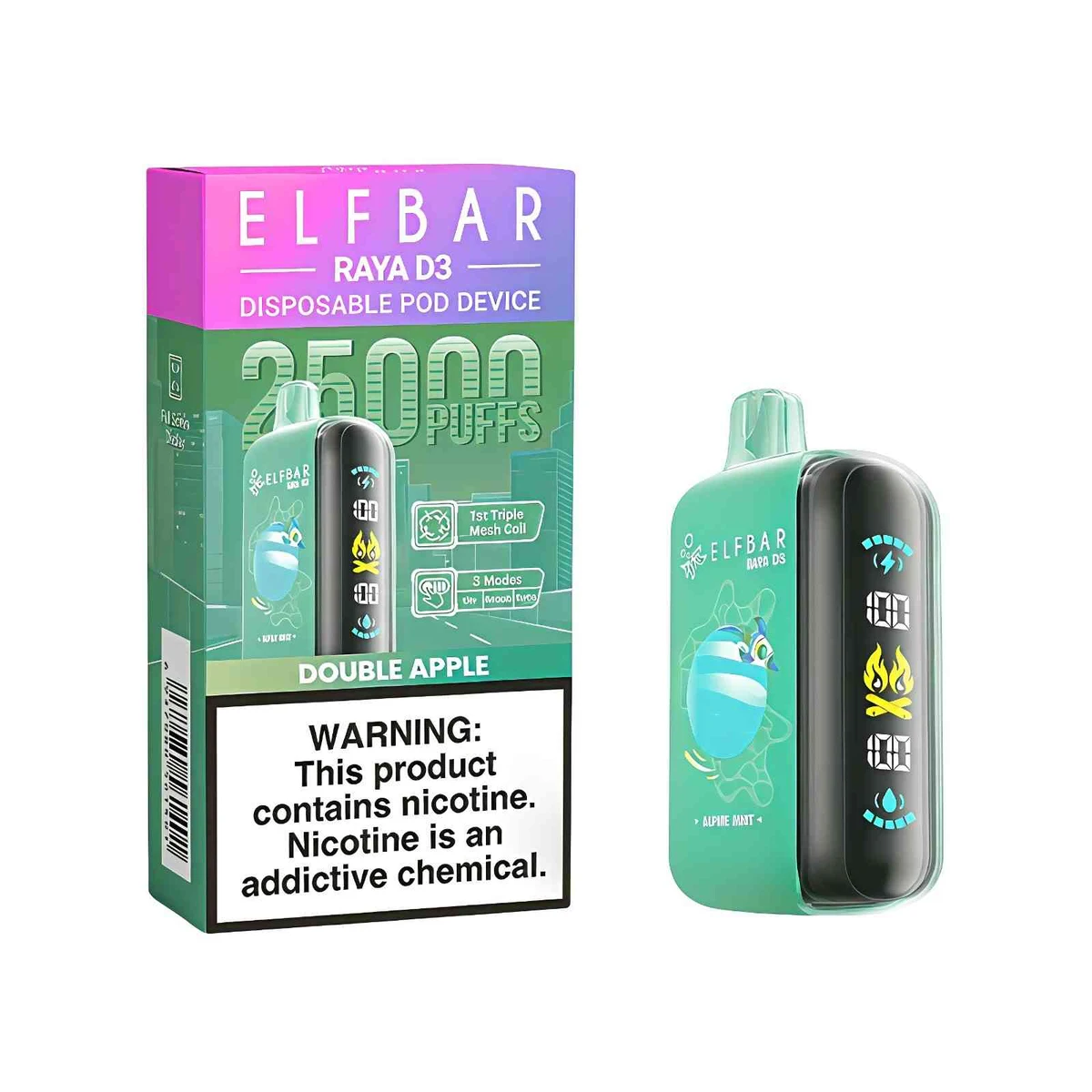Elf Bar Raya 25000 Puffs Disposable Vape 3 Power Modes