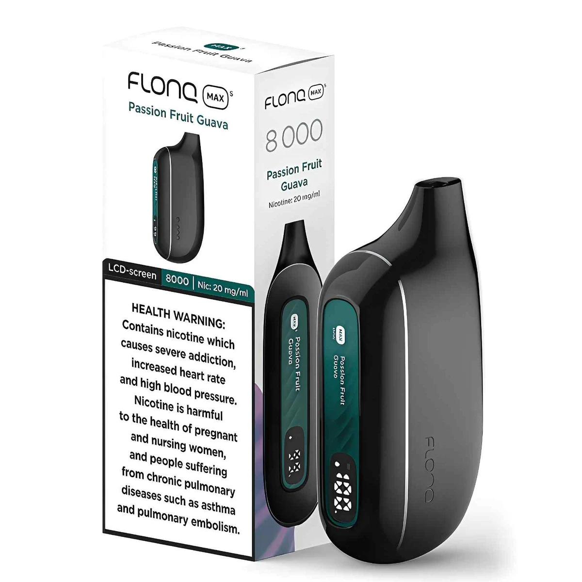 Flonq Max S 8000 Puffs Disposable Vape with LCD Display