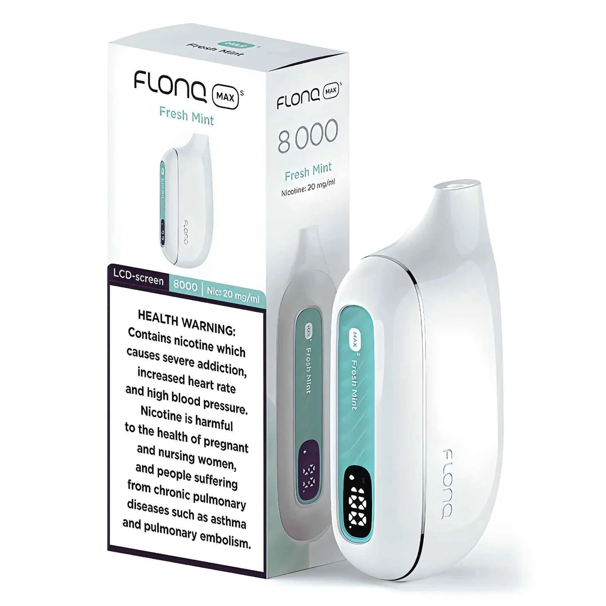 Flonq Max S 8000 Puffs Disposable Vape with LCD Display