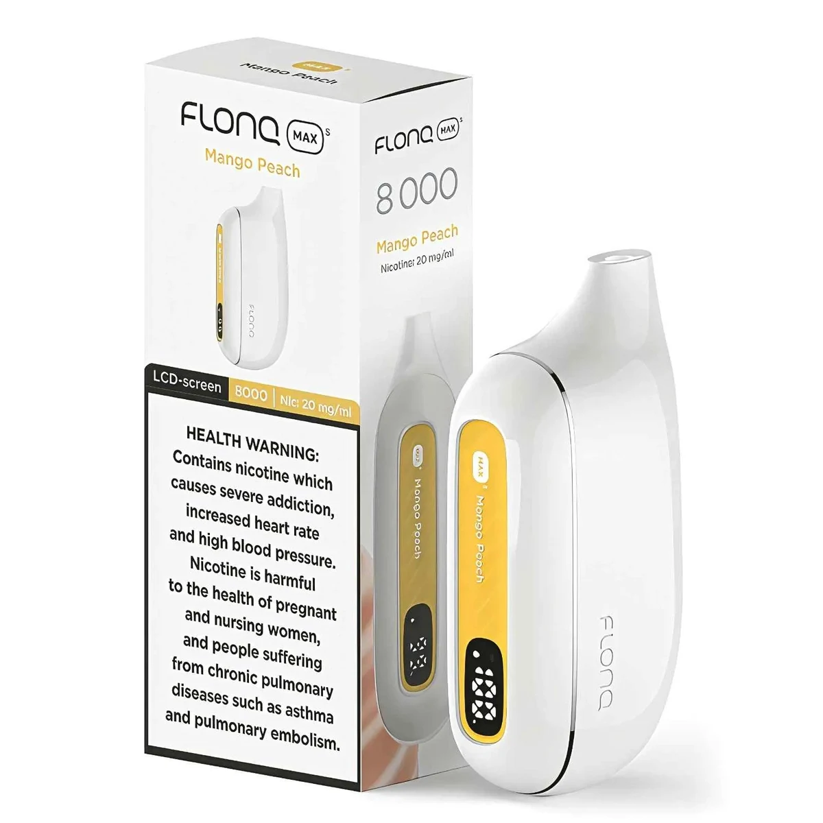 Flonq Max S 8000 Puffs Disposable Vape with LCD Display