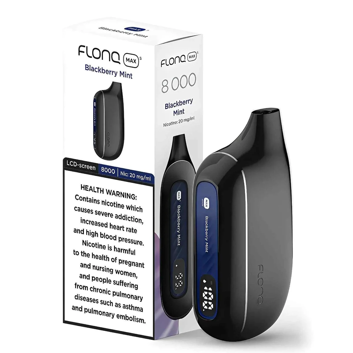 Flonq Max S 8000 Puffs Disposable Vape with LCD Display