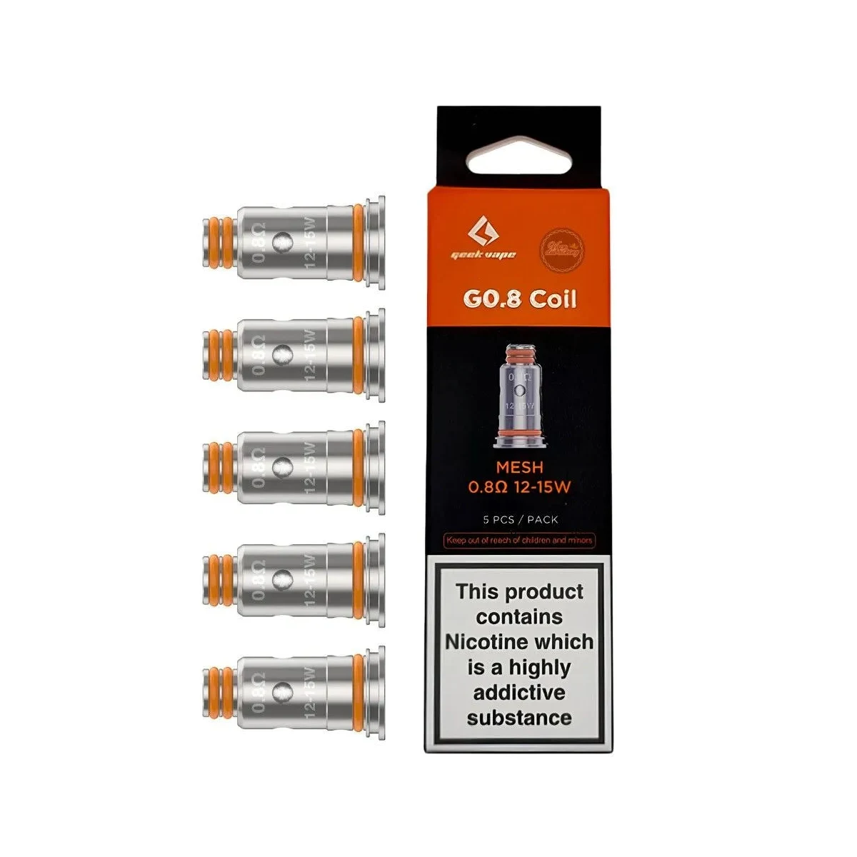 GeekVape G Mesh Replacement Coils – MTL Pod Coils, 5-Pack