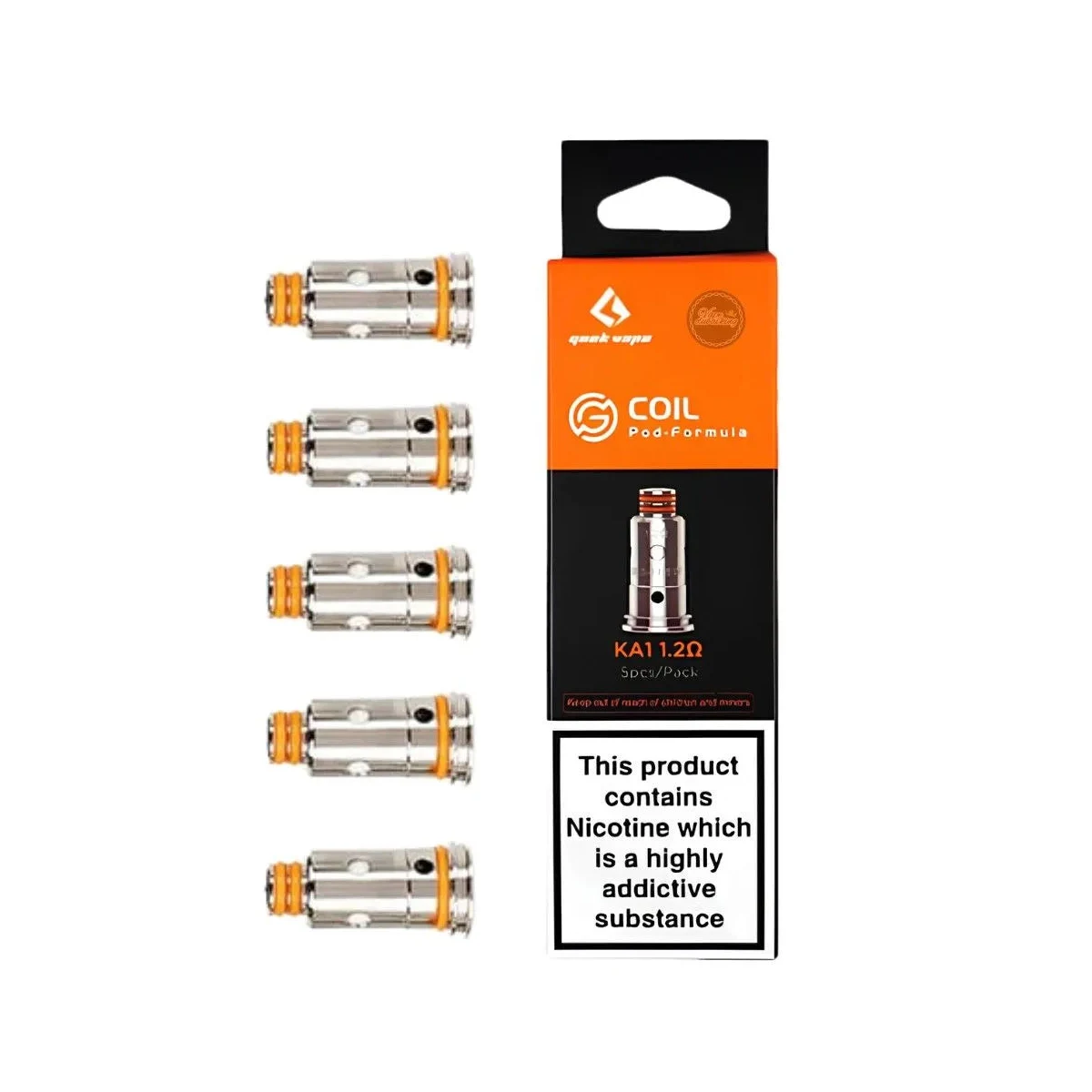 GeekVape G Mesh Replacement Coils – MTL Pod Coils, 5-Pack