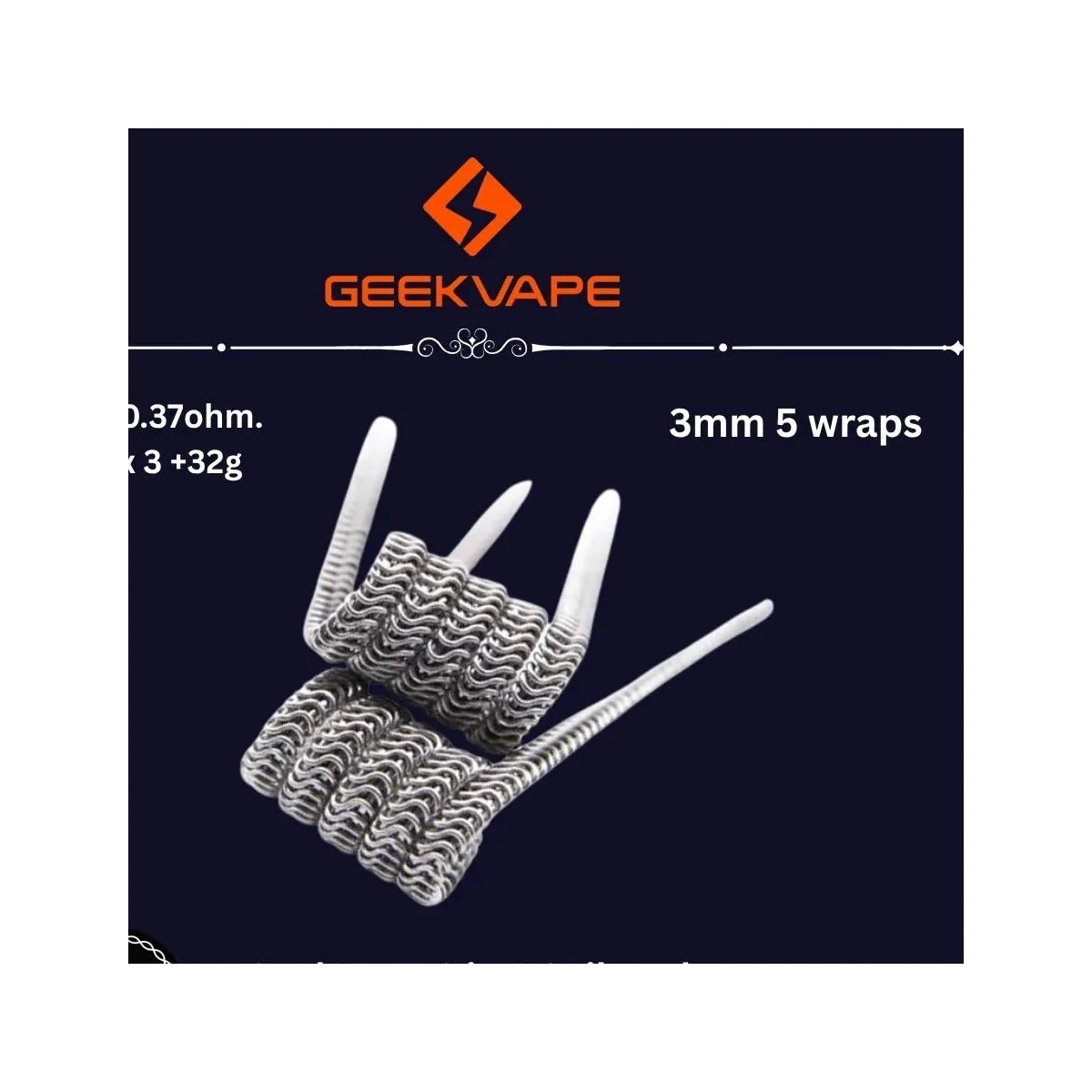 GeekVape 6-in-1 Coil Pack – 20 Pre-Built RDA Coils
