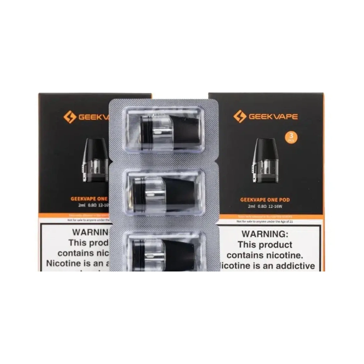 GeekVape Aegis One Pod Cartridge - 2ml MTL 3-Pack