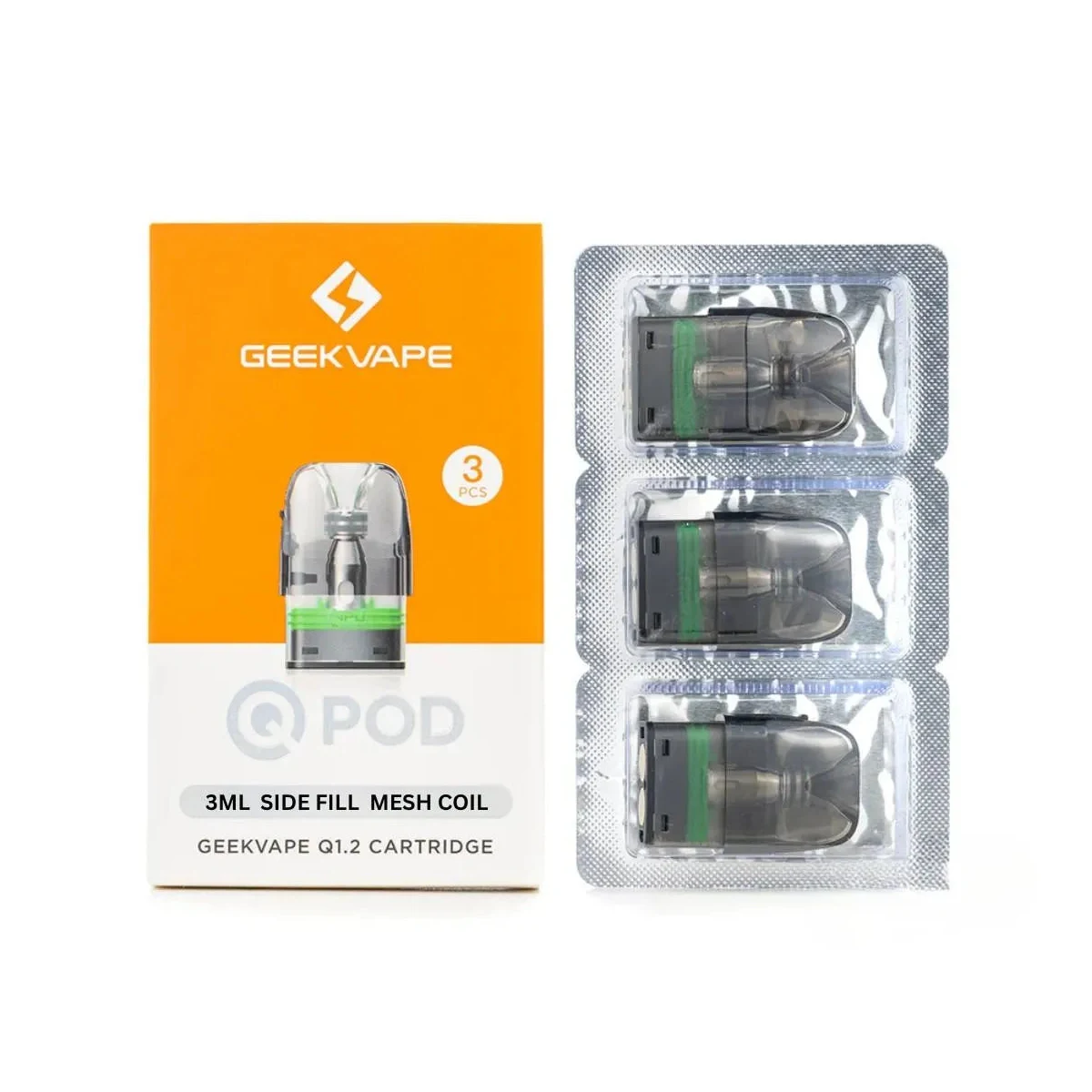 GeekVape Q Pod Cartridge 3ml โ 3-Pack Replacement Pods