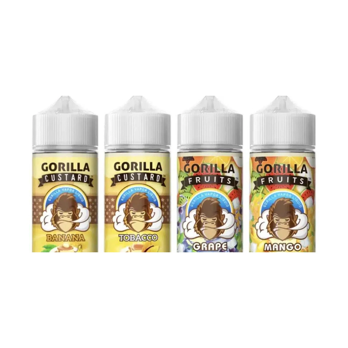 Gorilla Premium E-Liquid 100ml 3mg Fruit & Custard Juice