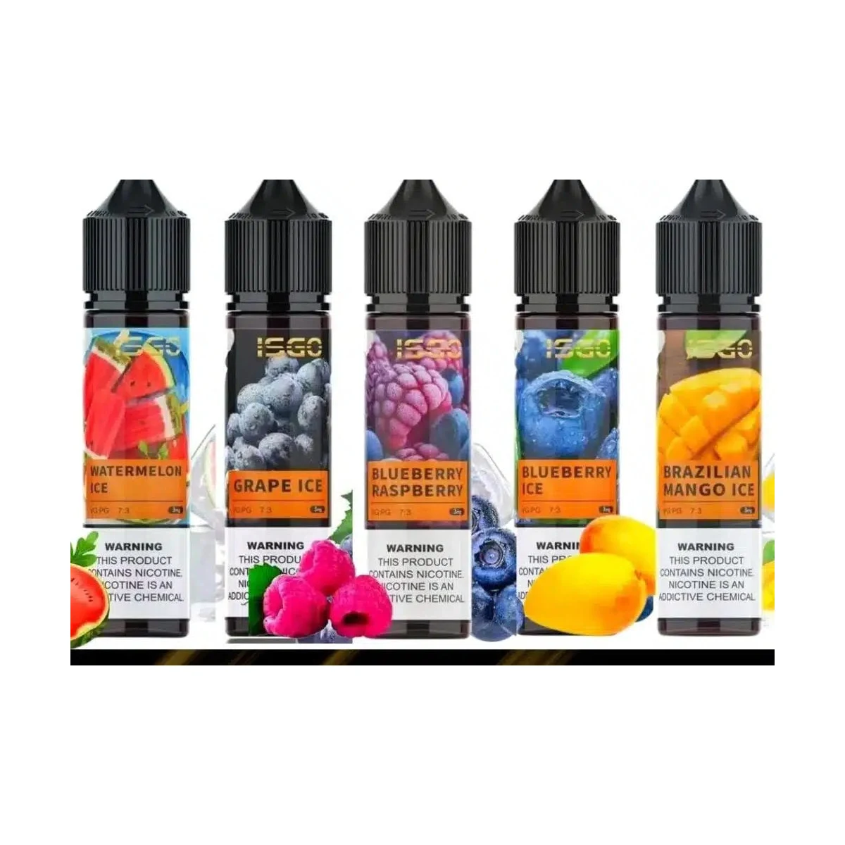 ISGO 60ml E-Liquid โ 70/30 VG/PG Freebase E-Juice