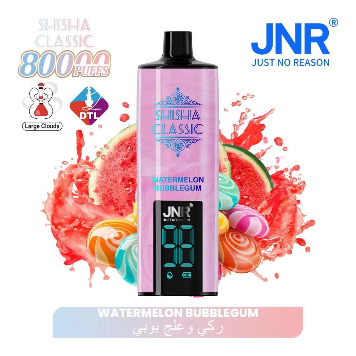 JNR Shisha Classic 80000 Puffs Disposable Vape 20mg