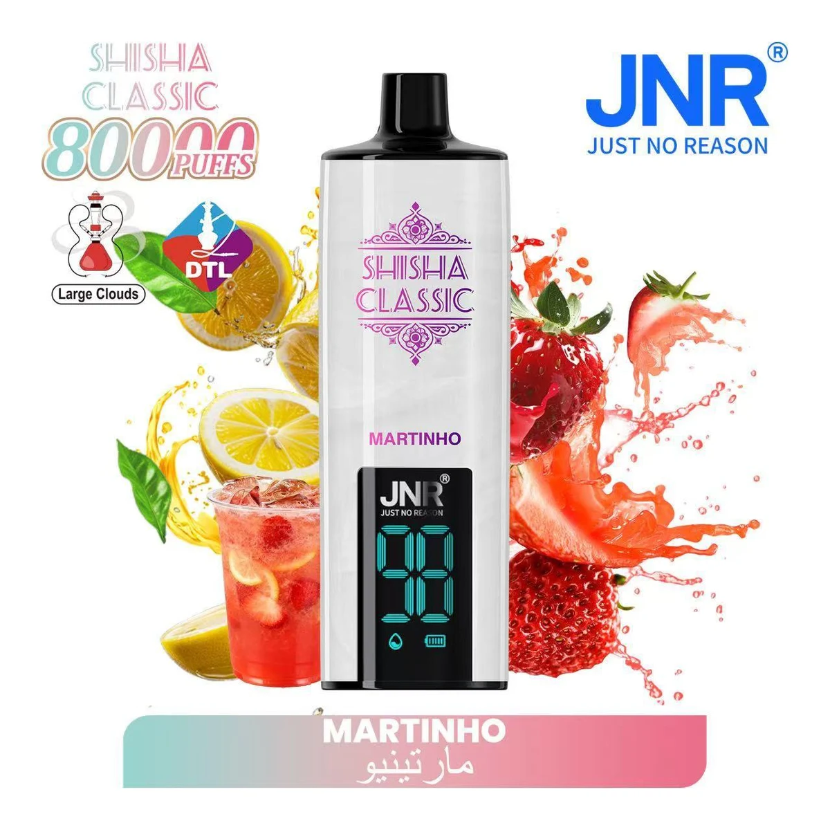 JNR Shisha Classic 80000 Puffs Disposable Vape 20mg