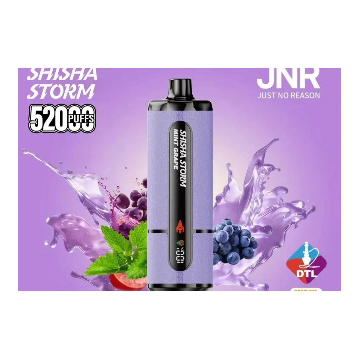 JNR Shisha Storm 52000 Puffs Disposable Vape 2mg