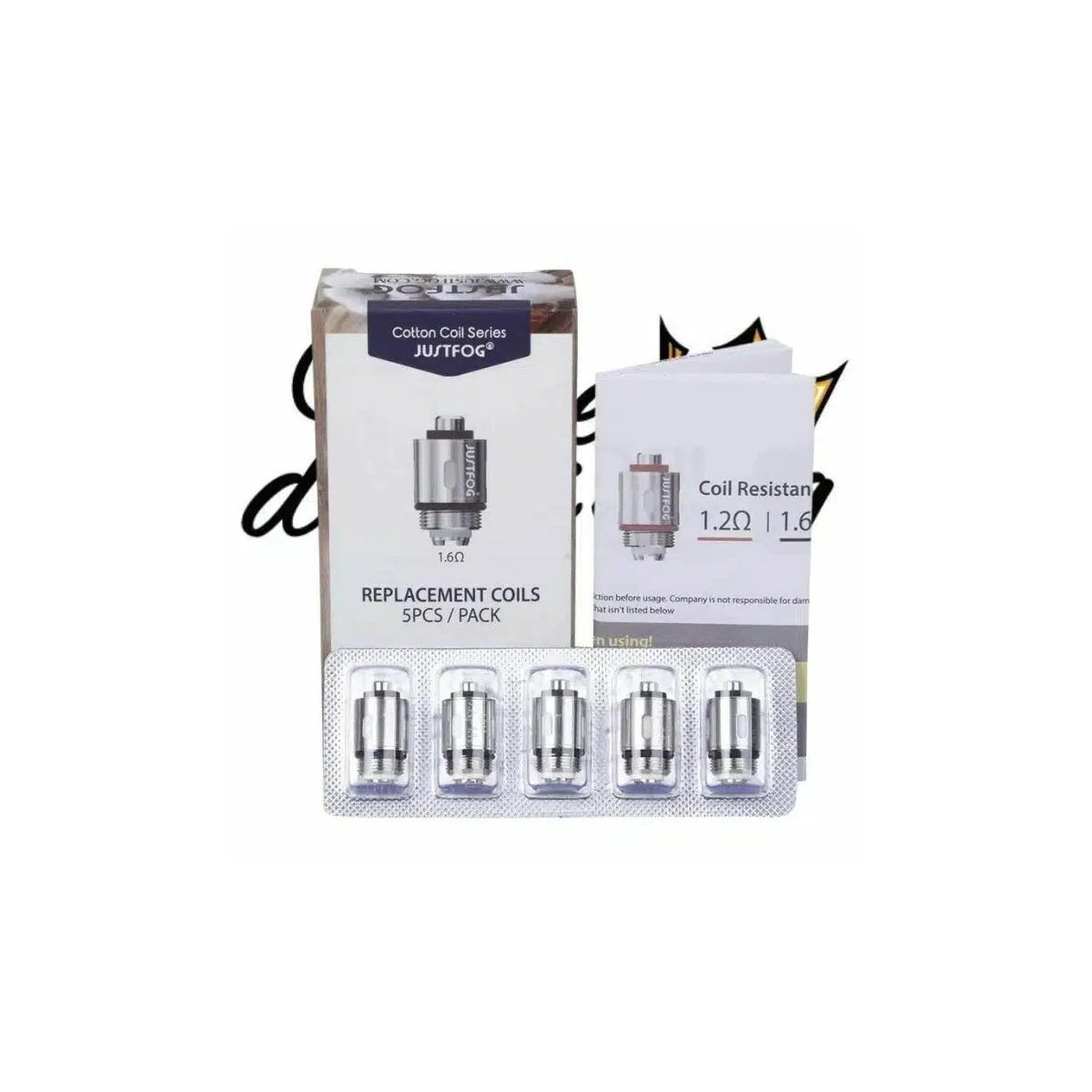 Justfog Q16 Replacement Coils 5-Pack 6-12W MTL Pod Coil
