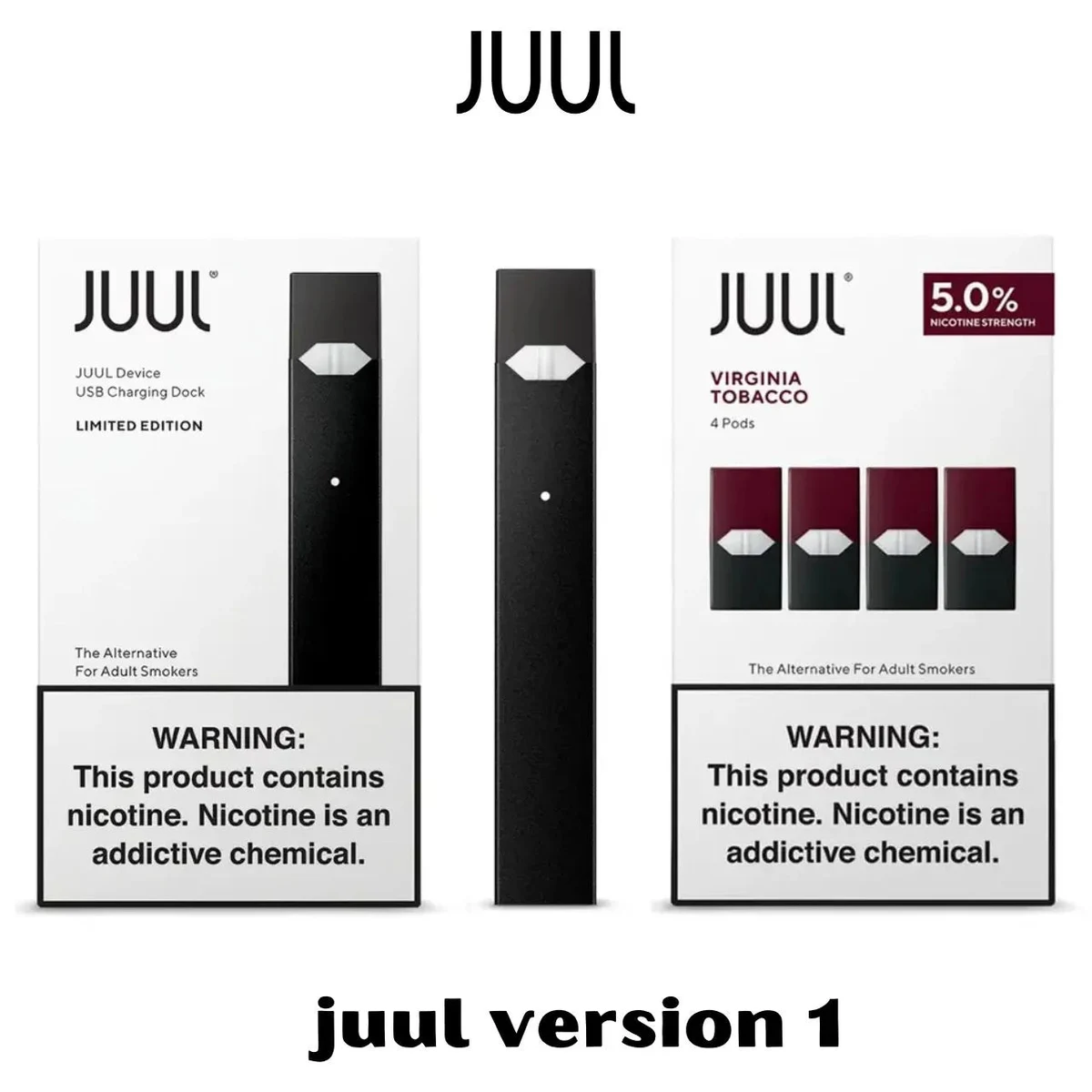 Juul Virginia Tobacco Pods 4-Pack Prefilled Vape Pods