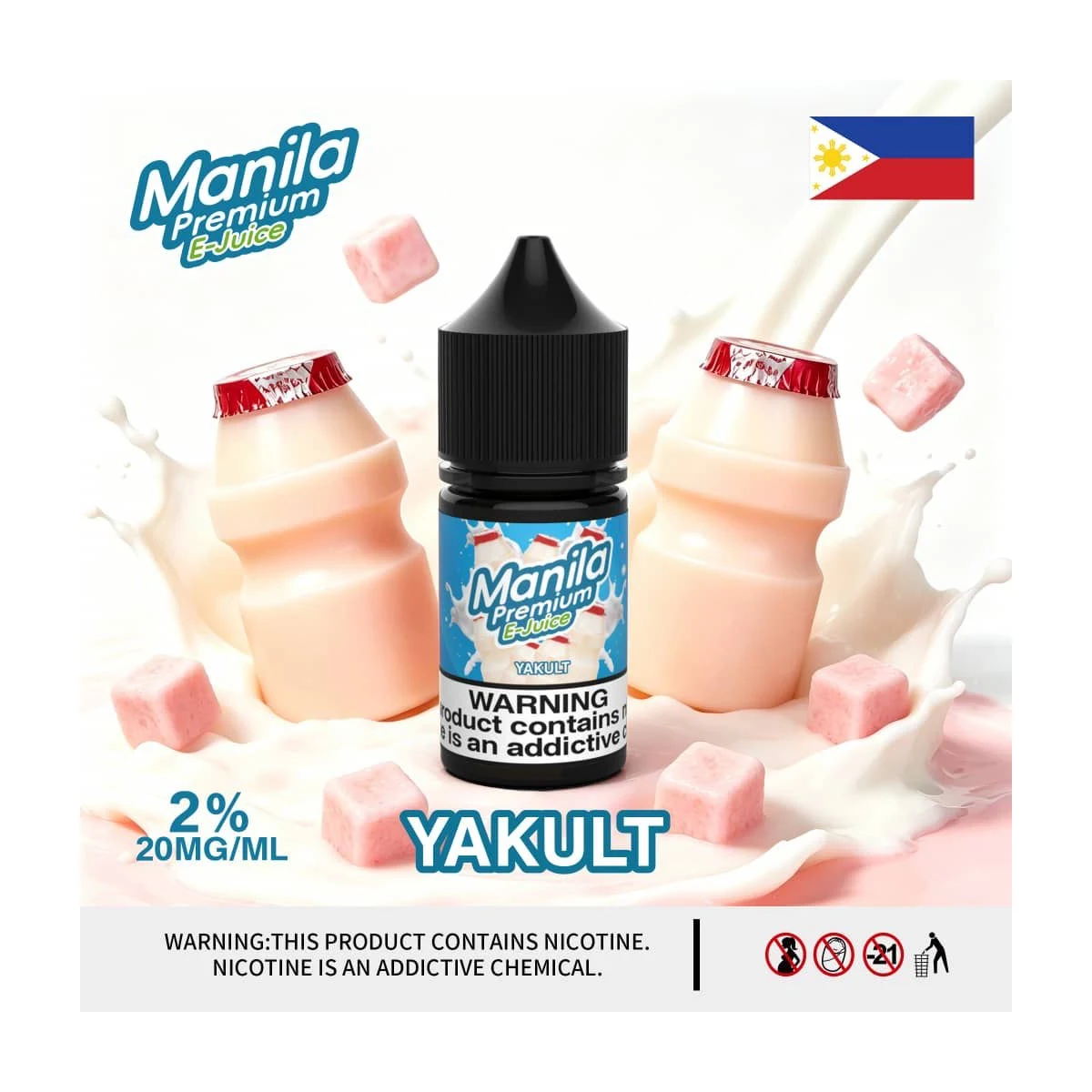 Manila Premium 20mg Salt Nic E-Juice – 30ml Bottle