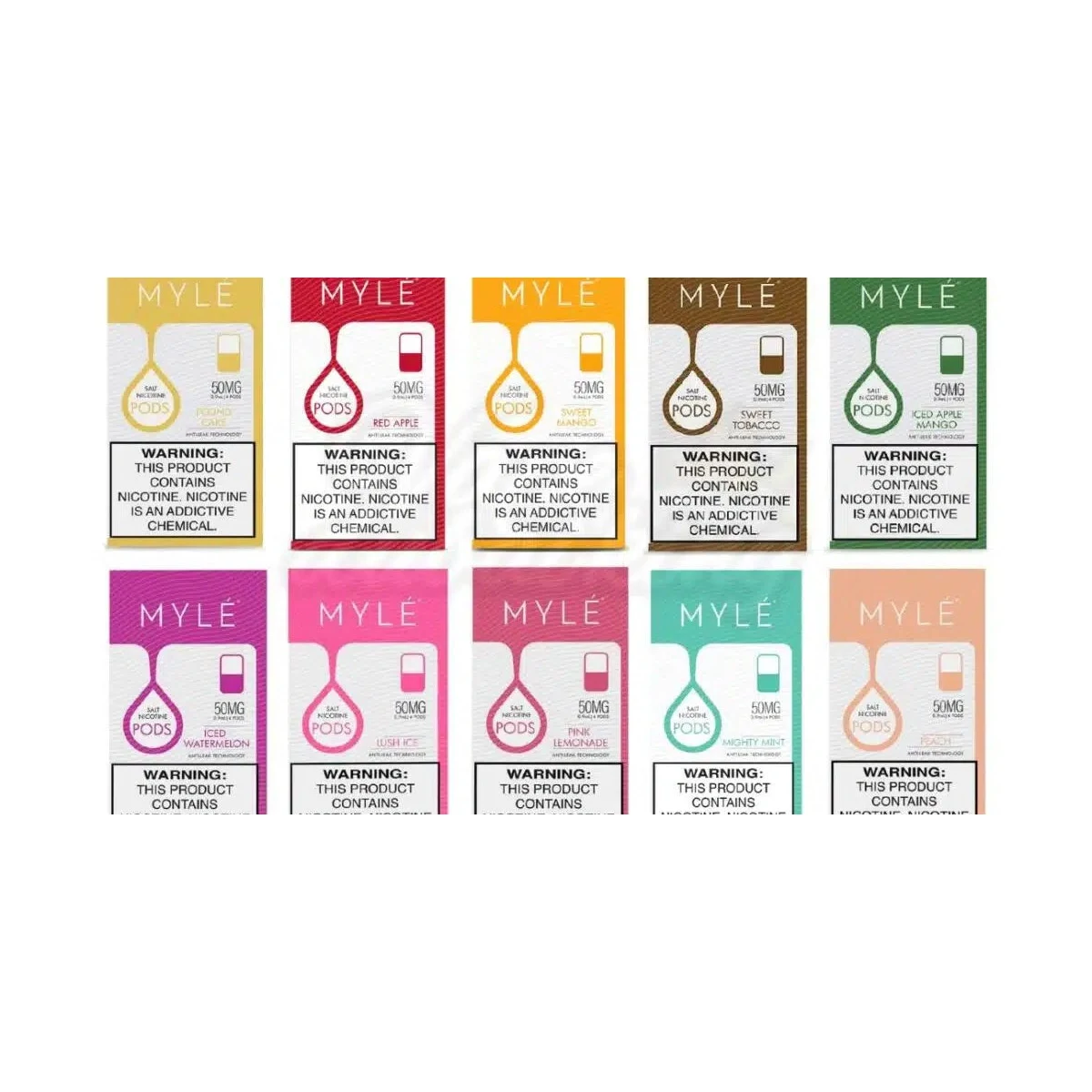 Myle V4 Prefilled Pods 5% Nicotine Salt 4-Pack
