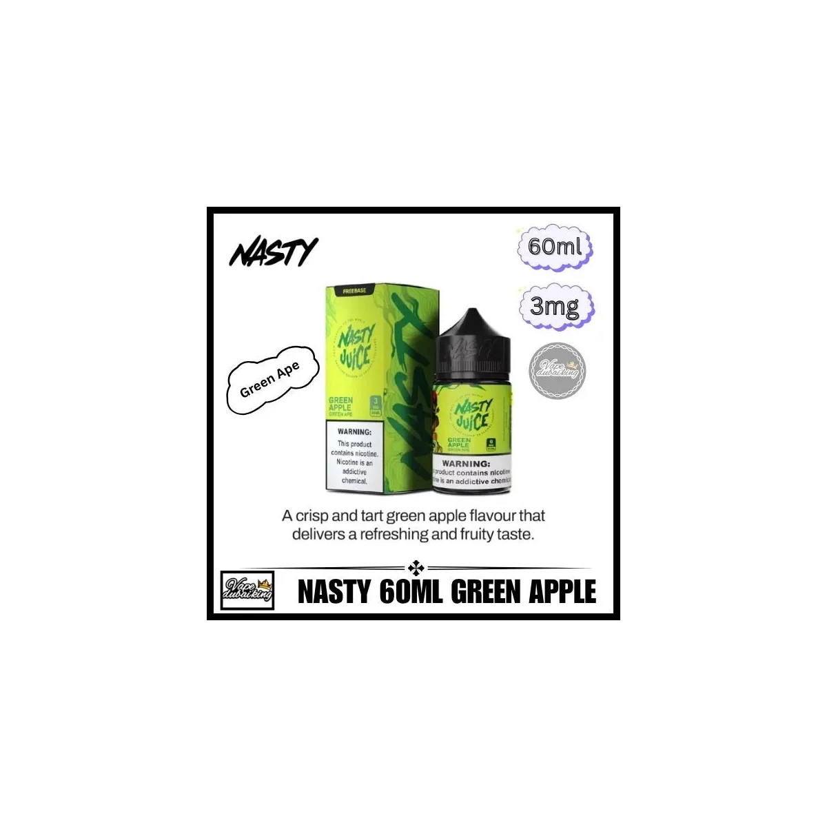 Nasty E-Liquid 60ml 3mg 70/30 Sub-Ohm Vape Juice