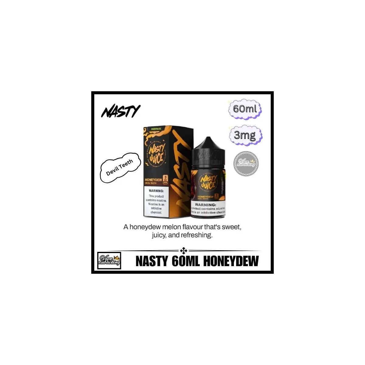 Nasty E-Liquid 60ml 3mg 70/30 Sub-Ohm Vape Juice