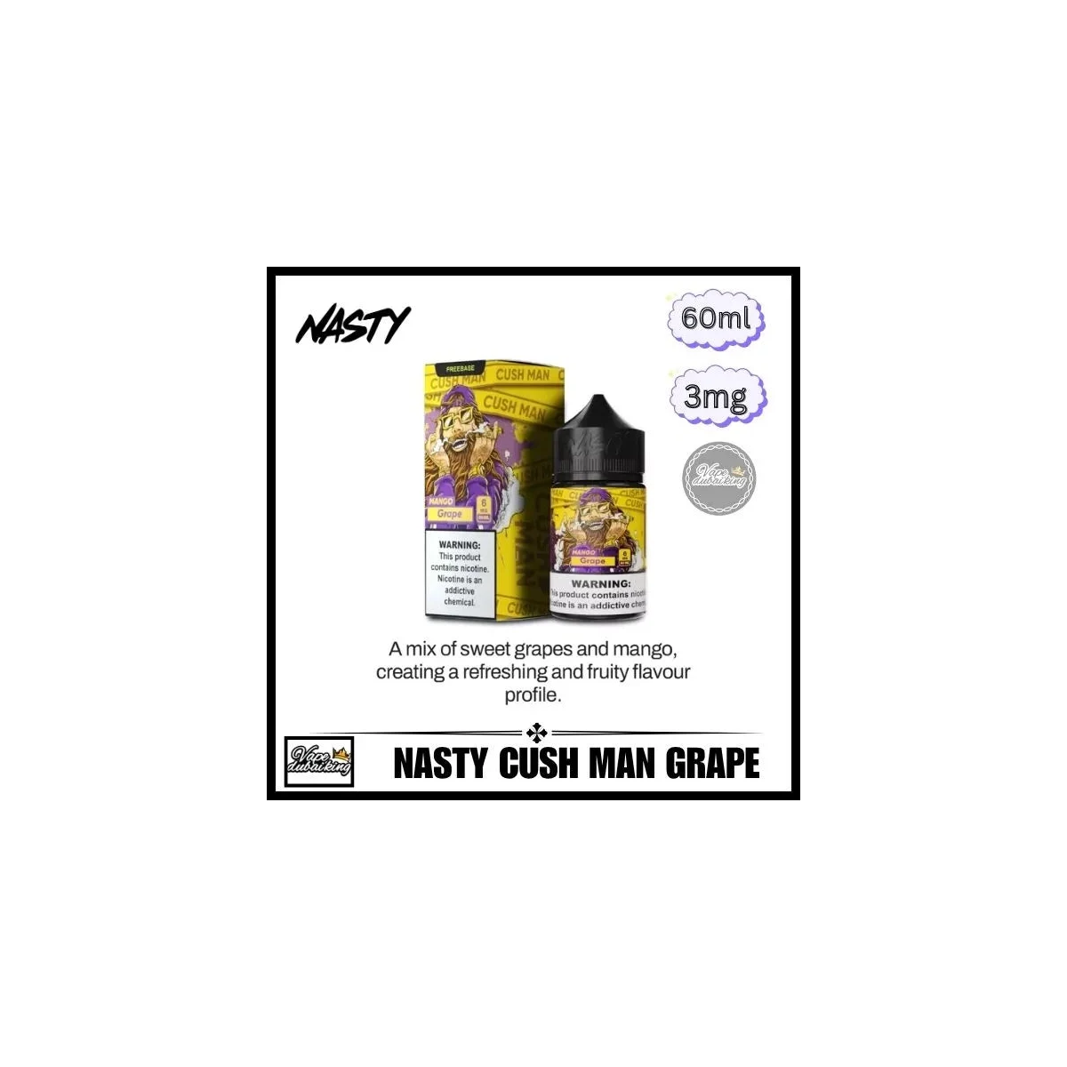 Nasty E-Liquid 60ml 3mg 70/30 Sub-Ohm Vape Juice
