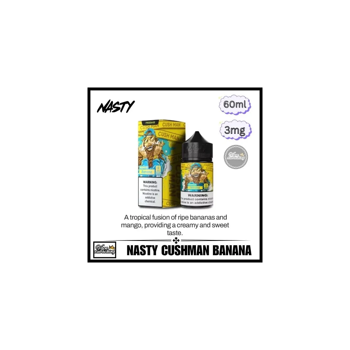 Nasty E-Liquid 60ml 3mg 70/30 Sub-Ohm Vape Juice