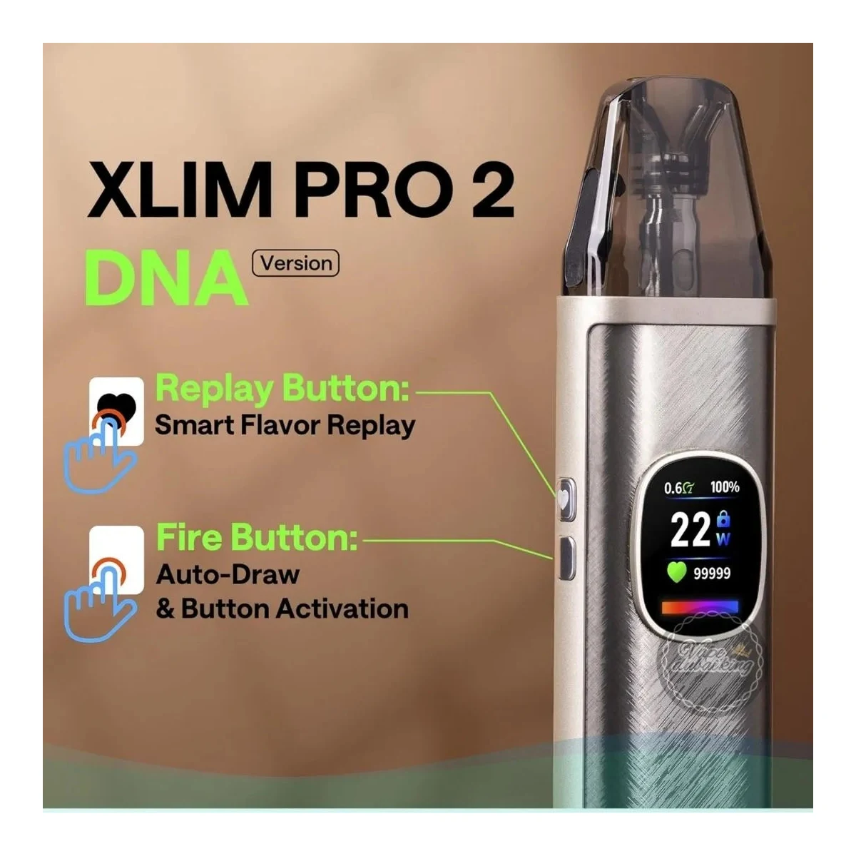 OXVA Xlim Pro 2 DNA Pod Kit – 1300mAh Evolv DNA Chipset