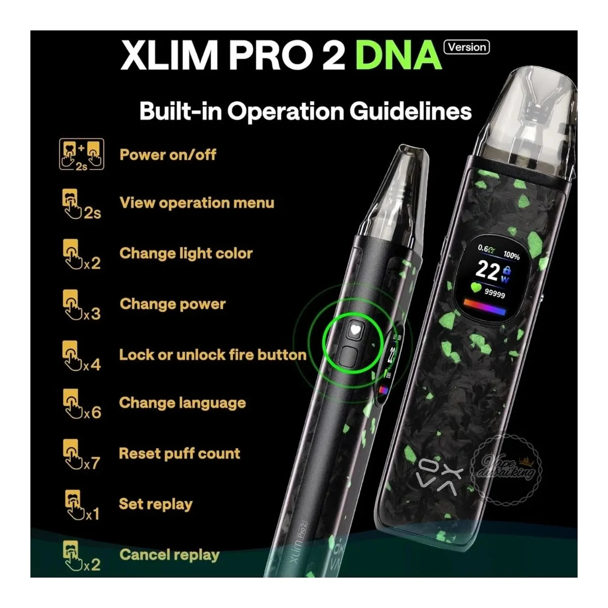 OXVA Xlim Pro 2 DNA Pod Kit – 1300mAh Evolv DNA Chipset